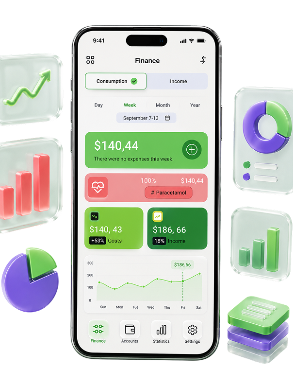 Analytics phone placeholder